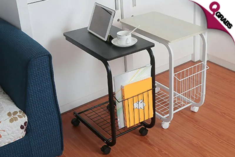 For QR85 Get an Easily Movable C-Shaped Table! - Choose from Two Colors (QR149 Value)